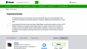 What Superdownloads.com.br website looked like in 2021 (3 years ago)