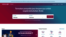 What Sejasa.com website looked like in 2021 (3 years ago)