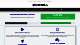 What Sitetrail.com website looked like in 2021 (3 years ago)