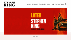 What Stephenking.com website looked like in 2021 (3 years ago)