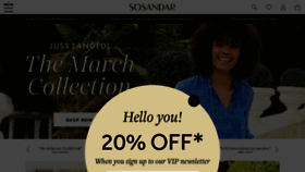 What Sosandar.com website looked like in 2021 (3 years ago)