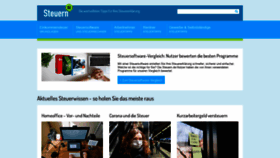 What Steuern.de website looked like in 2021 (3 years ago)
