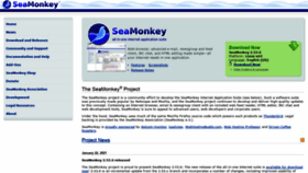 What Seamonkey-project.org website looked like in 2021 (3 years ago)