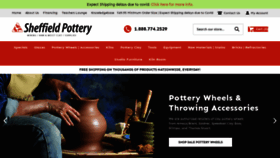 What Sheffield-pottery.com website looked like in 2021 (3 years ago)