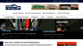 What Sprayfoam.com website looked like in 2021 (3 years ago)