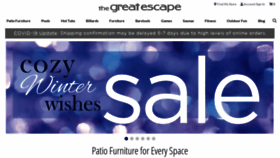 What Shopthegreatescape.com website looked like in 2021 (3 years ago)