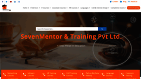 What Sevenmentor.com website looked like in 2021 (3 years ago)