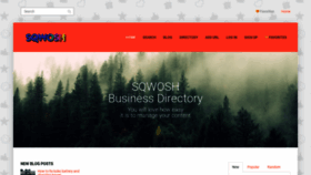 What Sqwosh.com website looked like in 2021 (3 years ago)