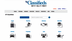What Stclassifieds.sg website looked like in 2021 (3 years ago)