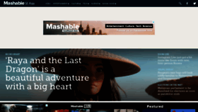 What Sea.mashable.com website looked like in 2021 (3 years ago)