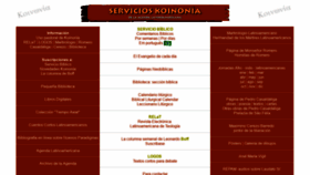 What Servicioskoinonia.org website looked like in 2021 (3 years ago)