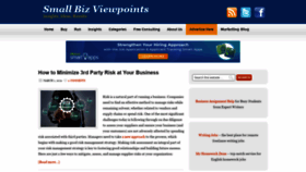 What Smallbizviewpoints.com website looked like in 2021 (3 years ago)