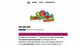 What Snoepdepot.be website looked like in 2021 (3 years ago)