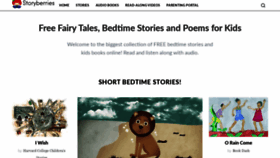 What Storyberries.com website looked like in 2021 (3 years ago)