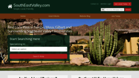 What Southeastvalley.com website looked like in 2021 (3 years ago)