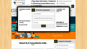 What Slaconsultantsindia.com website looked like in 2021 (3 years ago)
