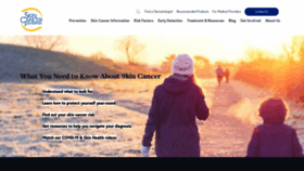 What Skincancer.org website looked like in 2021 (3 years ago)