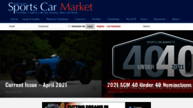What Sportscarmarket.com website looked like in 2021 (3 years ago)