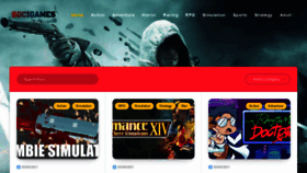 What Socigames.com website looked like in 2021 (3 years ago)