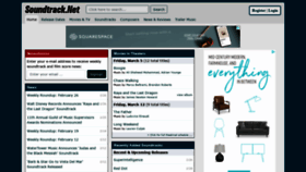What Soundtrack.net website looked like in 2021 (4 years ago)