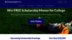 What Scholarshippoints.com website looked like in 2021 (3 years ago)