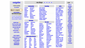 What Sandiego.craigslist.org website looked like in 2021 (3 years ago)