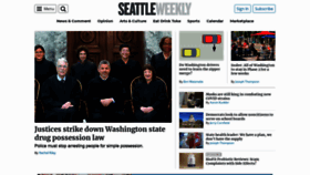 What Seattleweekly.com website looked like in 2021 (3 years ago)
