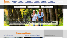 What Seniorenportal.de website looked like in 2021 (3 years ago)