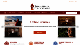 What Shambhala.com website looked like in 2021 (3 years ago)