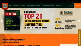 What Shobhituniversity.ac.in website looked like in 2021 (3 years ago)