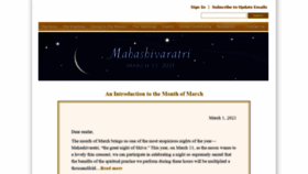What Siddhayoga.org website looked like in 2021 (3 years ago)
