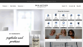 What Skinactives.com website looked like in 2021 (3 years ago)