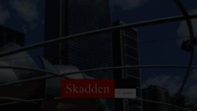 What Skadden.com website looked like in 2021 (3 years ago)