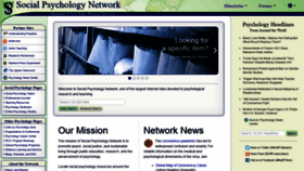 What Socialpsychology.org website looked like in 2021 (3 years ago)