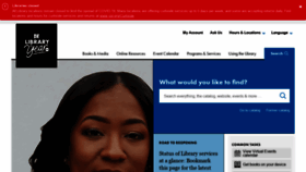 What Spl.org website looked like in 2021 (5 years ago)