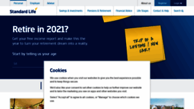 What Standardlife.co.uk website looked like in 2021 (3 years ago)
