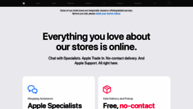 What Store.apple.com website looked like in 2021 (3 years ago)