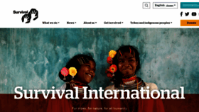 What Survivalinternational.org website looked like in 2021 (3 years ago)