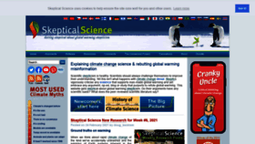 What Skepticalscience.com website looked like in 2021 (3 years ago)