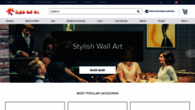 What Stylishwallart.com website looked like in 2021 (3 years ago)