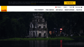 What Savills.com.vn website looked like in 2021 (3 years ago)