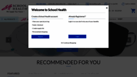 What Schoolhealth.com website looked like in 2021 (3 years ago)