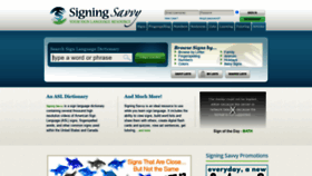 What Signingsavvy.com website looked like in 2021 (3 years ago)
