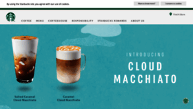 What Starbucks.co.id website looked like in 2021 (4 years ago)