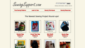 What Sewingsupport.com website looked like in 2021 (3 years ago)