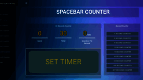 What Spacebarcounter.org website looked like in 2021 (3 years ago)