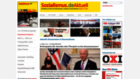 What Sozialismus.de website looked like in 2021 (3 years ago)