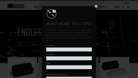 What Seymourduncan.com website looked like in 2021 (3 years ago)