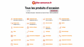 What Site-annonce.fr website looked like in 2021 (4 years ago)