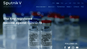 What Sputnikvaccine.com website looked like in 2021 (3 years ago)